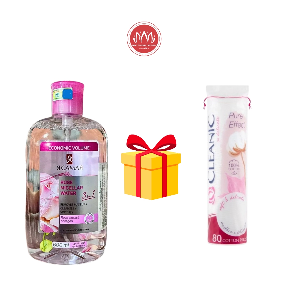 (Không vỏ) Nước tẩy trang Ya Samaya làm sạch dưỡng ẩm dành cho mọi loại da Xanh - Hồng YaSamaya Nga 600ml