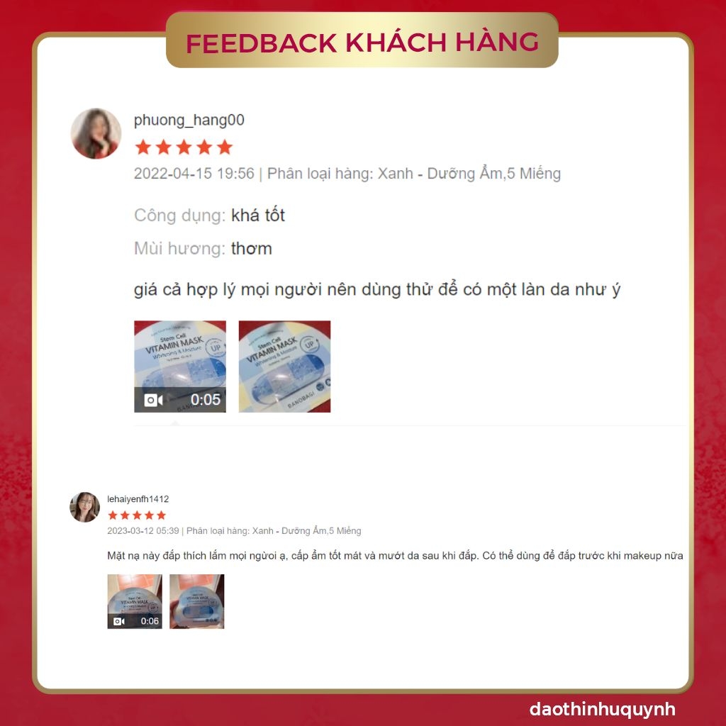 Mask Banobagi Stem Cell Xanh Caro Cấp Ẩm Nước cho Da Aqua Hydrating 30g