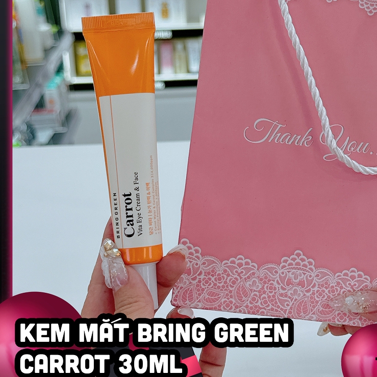 Kem dưỡng Bring Green Carrot Vita Eye Cream & Face Double chống lão hóa và ngăn ngừa nếp nhăn