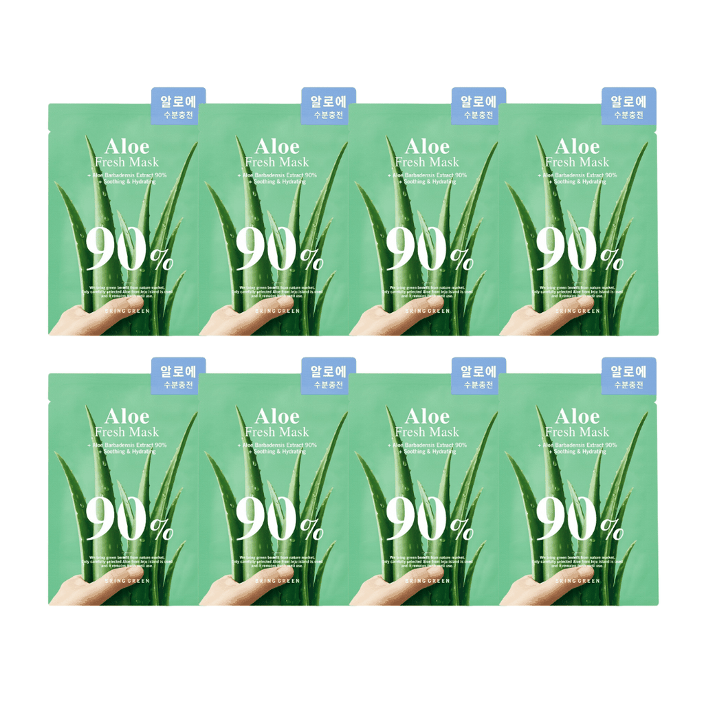 1 miếng Mặt nạ BRING GREEN Aloe 90% Fresh Mask