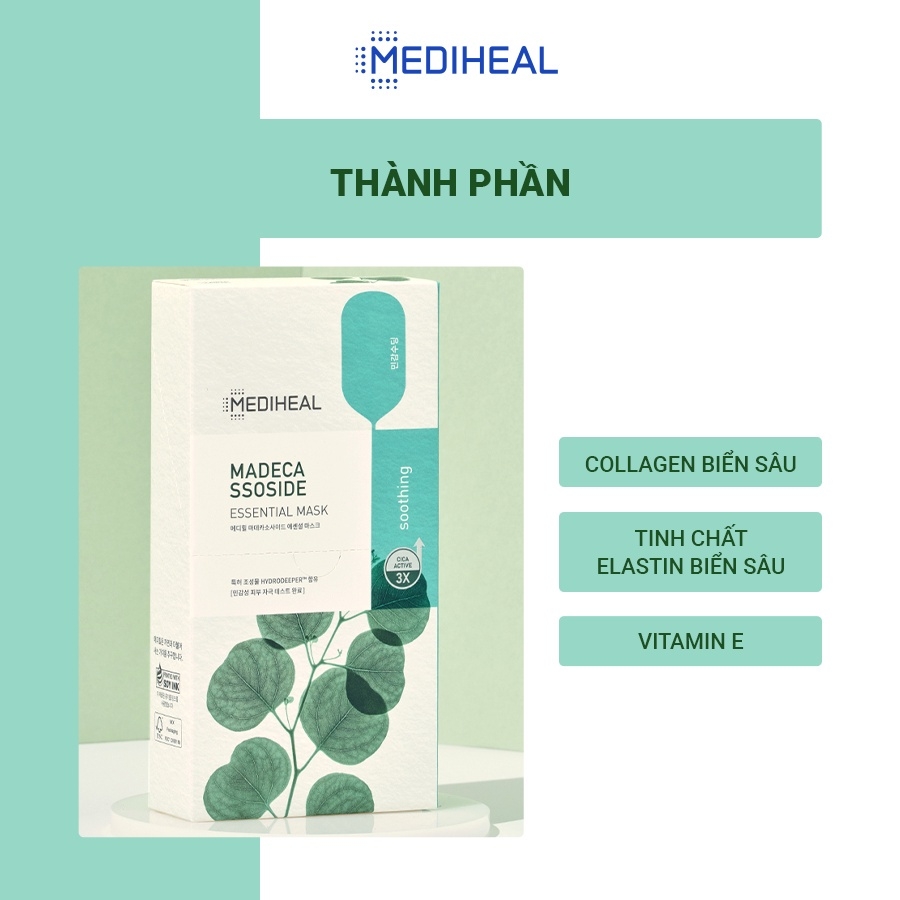 Mặt Nạ Giấy Mediheal Essential Mask Dưỡng Da Mềm Mịn Và Trắng Sáng - 24ml