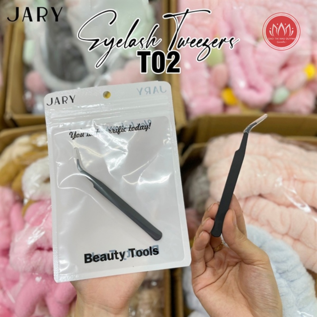 Nhíp đa năng gấp khúc Jary Eyelash Tweezers T02 - nhíp gắp mi jary chính hãng - daothinhuquynh