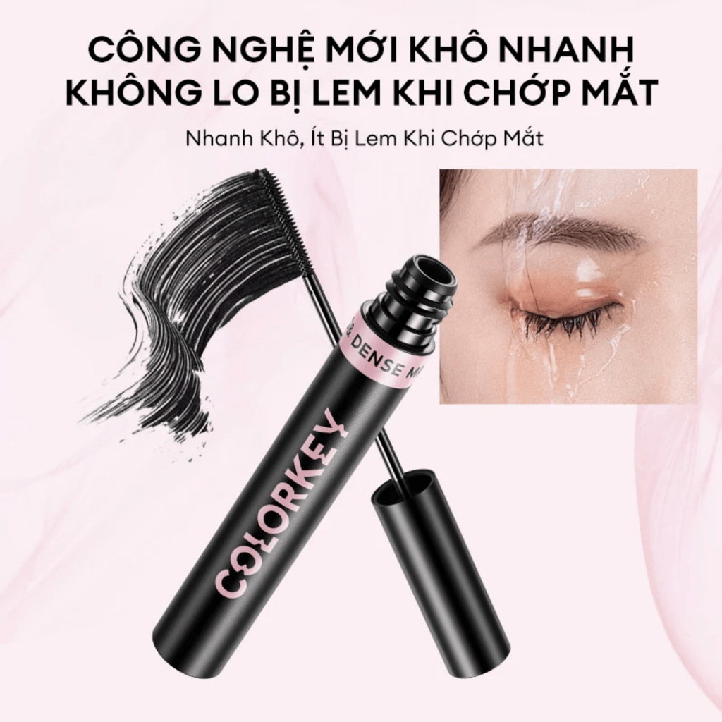 Mascara COLORKEY hỗ trợ cong mi dài và tơi tạo cảm giác tự nhiên - chuốt mi color key không lem trôi