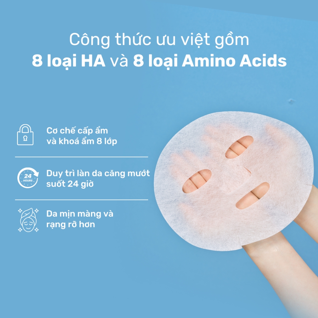 Round Lab Mặt nạ dưỡng da 1025 Dokdo Hydrating Water Gel - Mask RoundLab dạng gel 30ml - 1 miếng lẻ