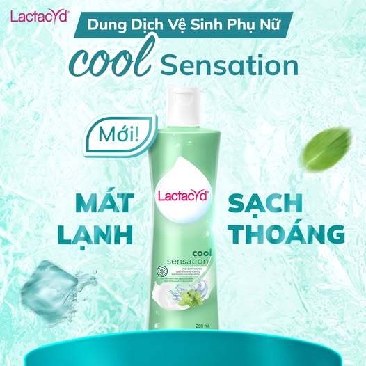 Dung dịch vệ sinh Lactacyd Cool Sensation phụ nữ hương bạc hà 60ml - dung dịch vệ sinh nữ giới ddvs