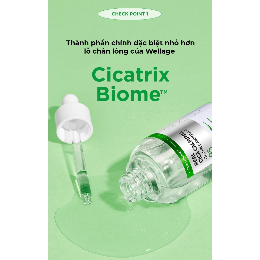 Tinh Chất Wellage Real CICA CALMING 95 Trouble Ampoule 50ml