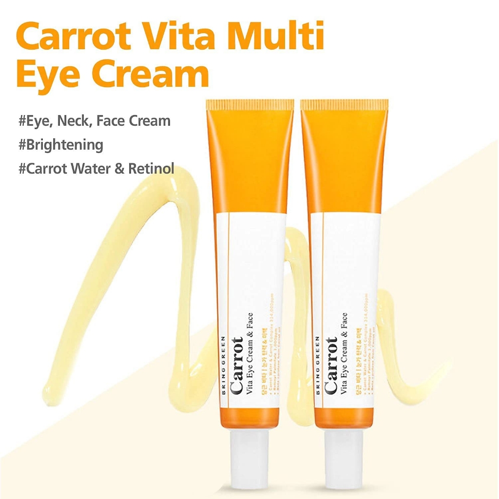 Kem dưỡng Bring Green Carrot Vita Eye Cream & Face Double chống lão hóa và ngăn ngừa nếp nhăn