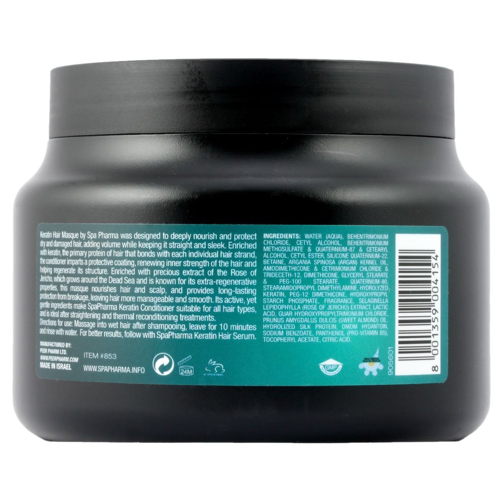 Ủ Tóc Spa Pharma Keratin Hair Masque Mặt Nạ Dành Cho Tóc Khô Và Hư Tổn 500ml nhập khẩu chính hãng