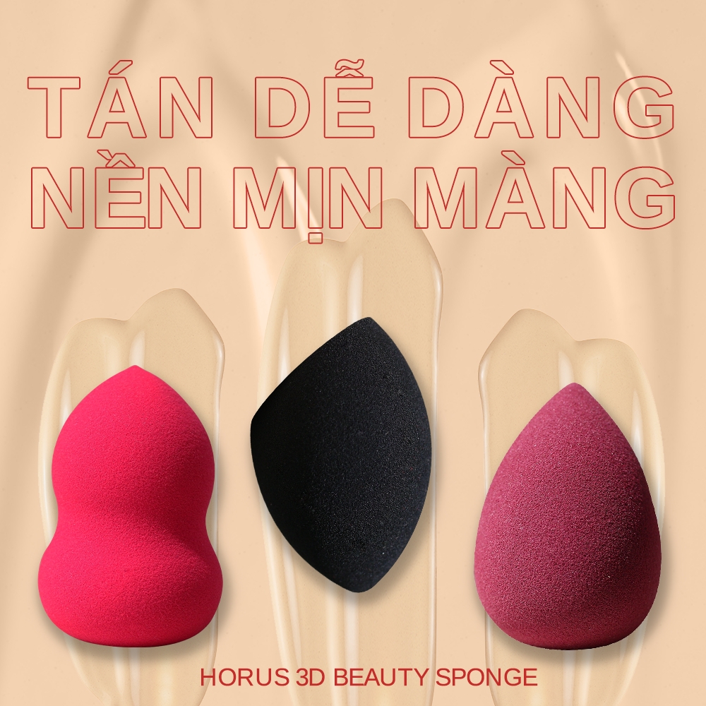 Mút trang điểm Horus 3D Beauty Sponge - bông mút trang điểm horus bông xốp mềm mại