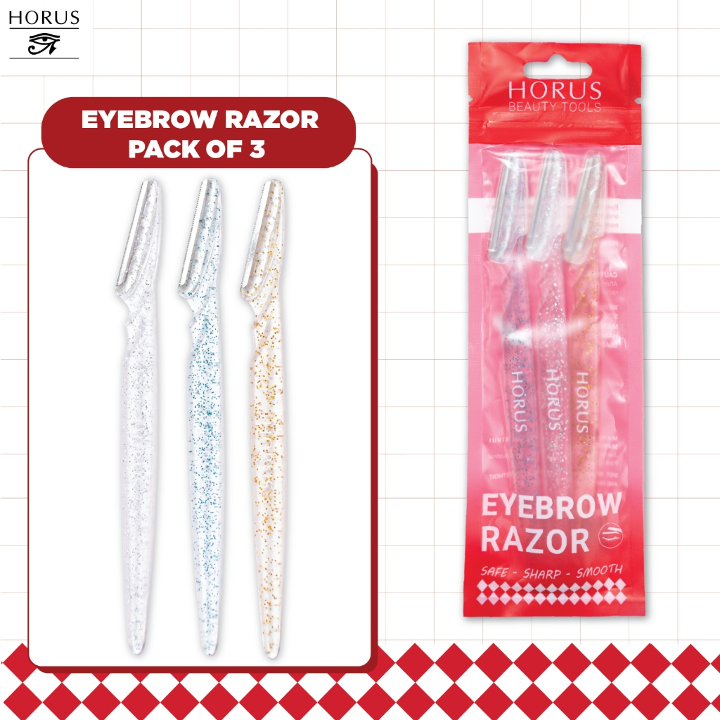 Dao cạo lông mày Horus Eyebrow Razor Pack of 3 ( set 3 cái) dễ dàng sử dụng
