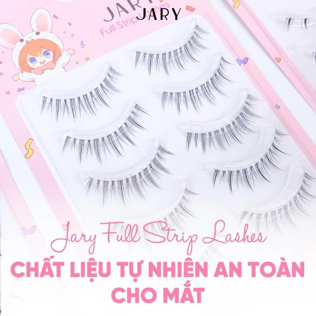 Lông mi giả gân trong tự nhiên Jary Full Strip Lashes - mi giả cao cấp mềm nhẹ tái sử dụng nhiều lần
