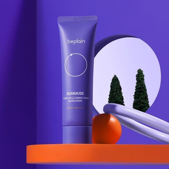 Kem chống nắng Beplain Sunmuse vật lý lai hóa học nâng tone & kiềm dầu Matte mịn lì SPF50+ 10ml/50ml