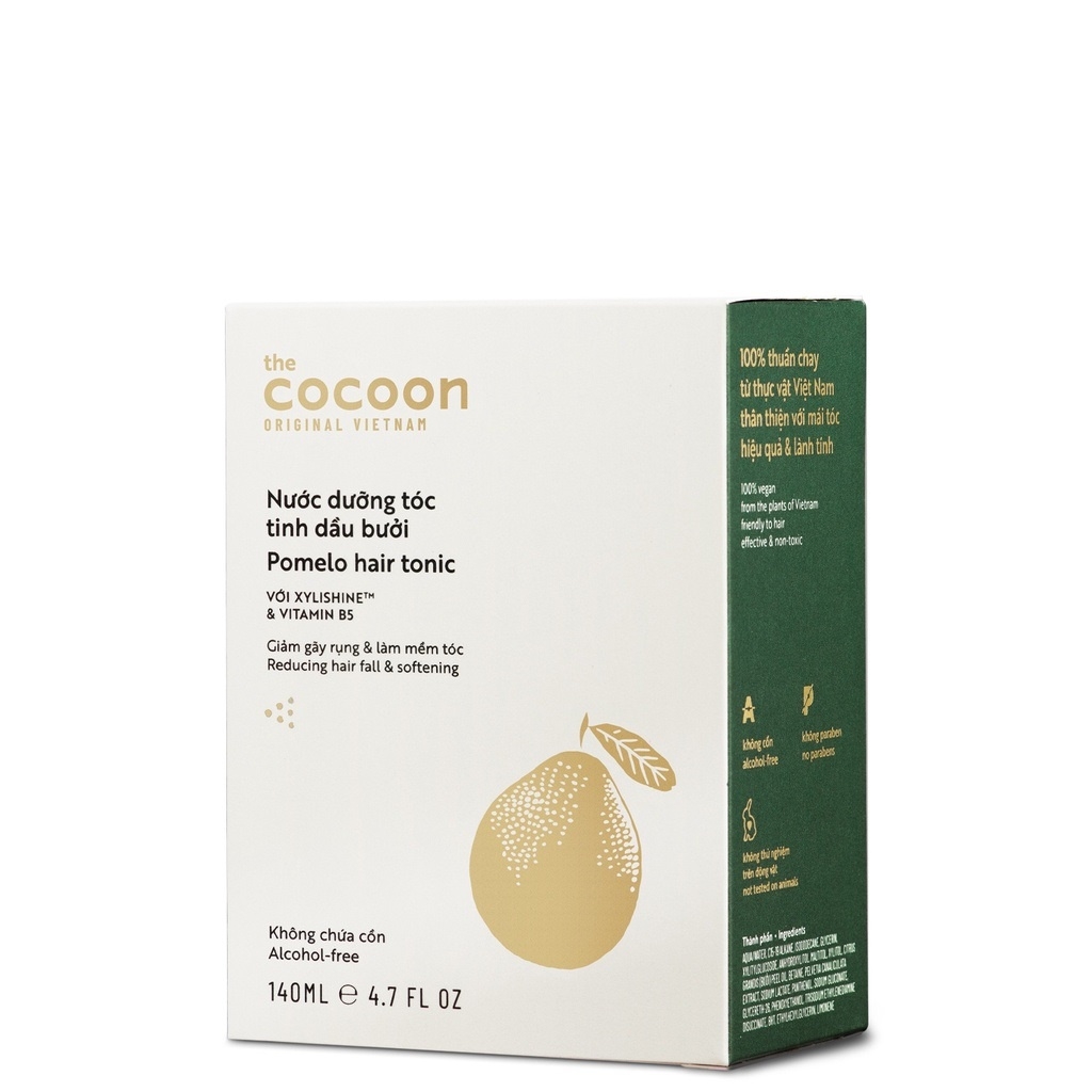 Nước dưỡng tóc tinh dầu bưởi Cocoon Pomelo Hair Tonic giúp giảm gãy rụng tóc  - 140ml - 310 ml( mẫu mới )