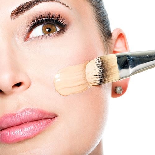 Cọ tán nền đầu dẹt bản nhỏ Vacosi Foundation Brush F06 - cọ đánh kem nền trang điểm cao cấp Hàn Quốc