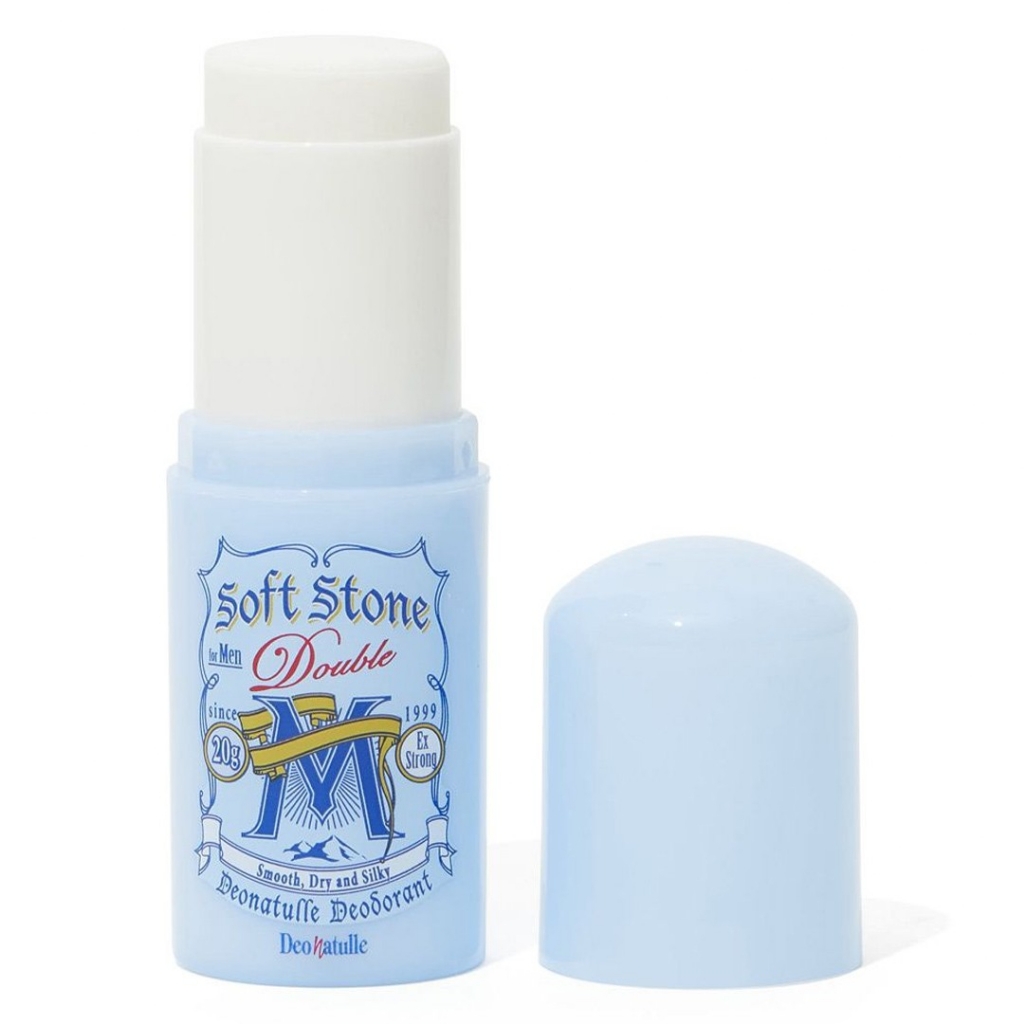 Lăn khử mùi đá khoáng Deonatulle Soft Stone dạng sáp bạc hà / không mùi cho nam - lăn ngăn mùi nam
