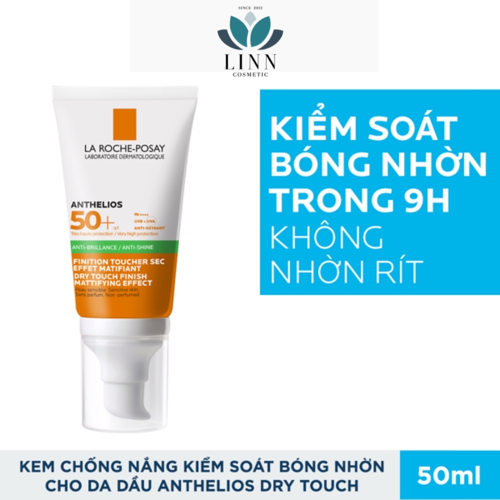 Kem chống nắng La Roche Posay Anthelios Anti-Shine Dry Touch Gel Cream SPF 50+ cho da dầu 50 ml