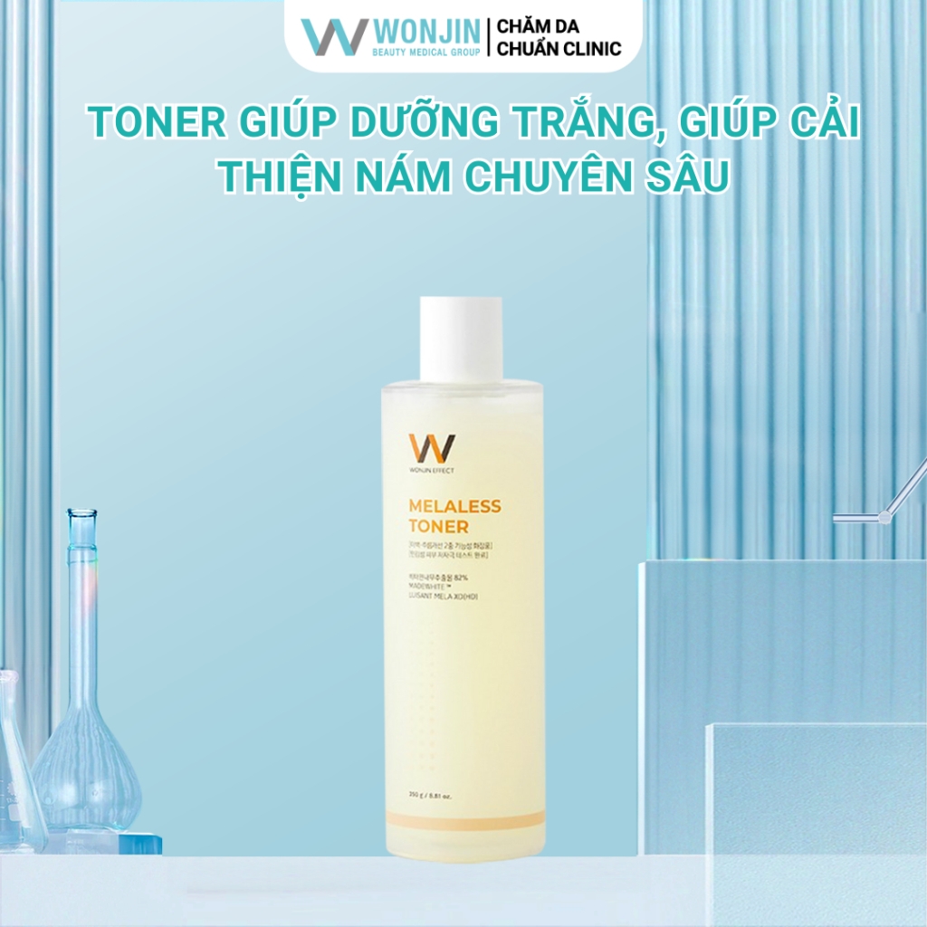 Nước cân bằng da Wonjin Effect Melaless Toner mờ vết thâm , dưỡng trắng và làm dịu da hiệu quả 250ml