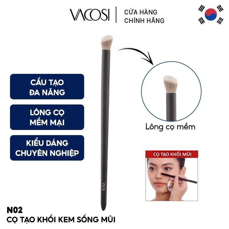 Cọ Tạo Khối Mũi Vacosi Đầu Tròn N02
