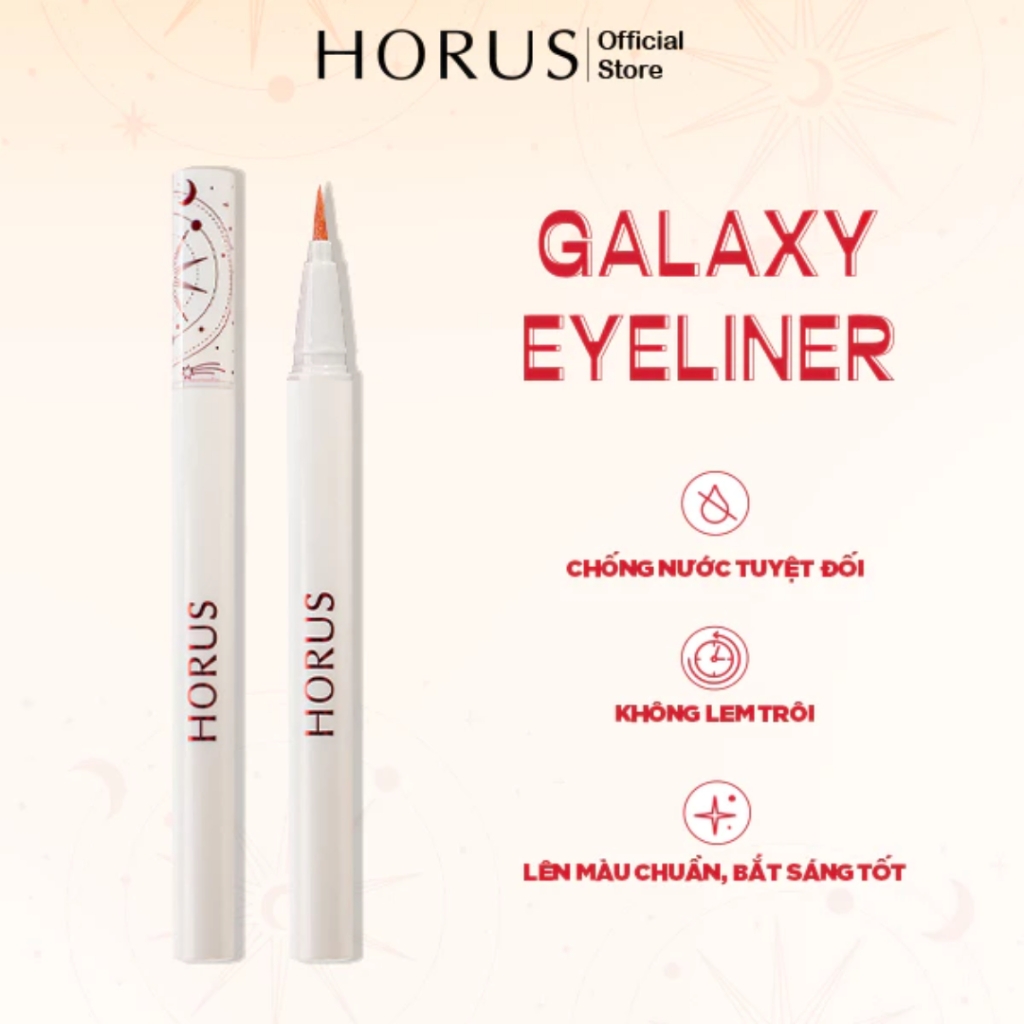 Bút kẻ mắt Horus Galaxy Eyeline giúp bền màu và không trôi - Eyeliner kẻ mắt không lem horus 0.5g