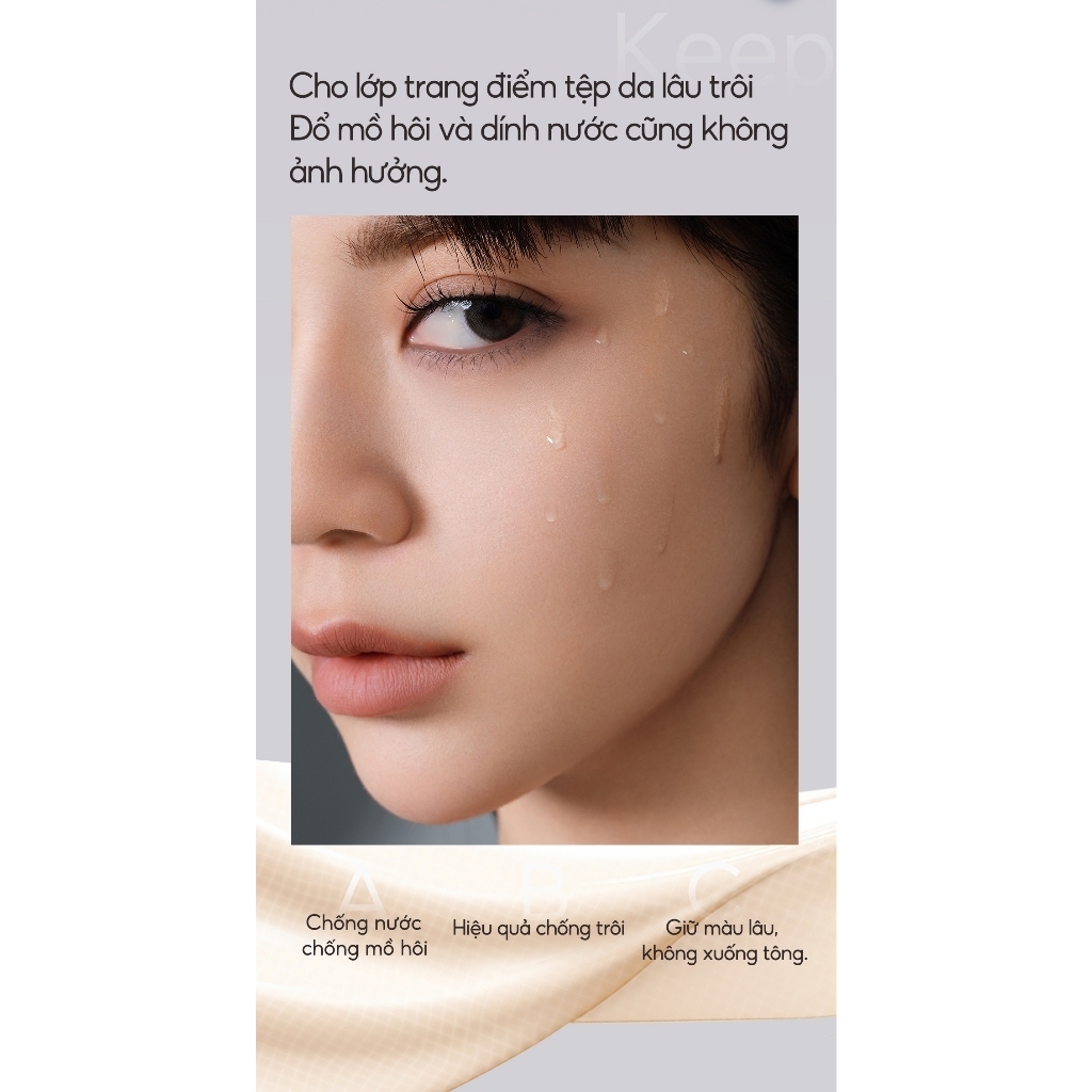 Kem nền dạng lỏng Carslan Lasting Cover Foundation siêu kiềm dầu lâu trôi phiên bản cho da dầu - 30g