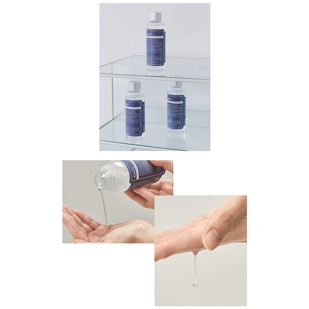 Nước hoa hồng Klairs Supple Preparation Facial Toner 180ml unscented toner có mùi hương và không mùi