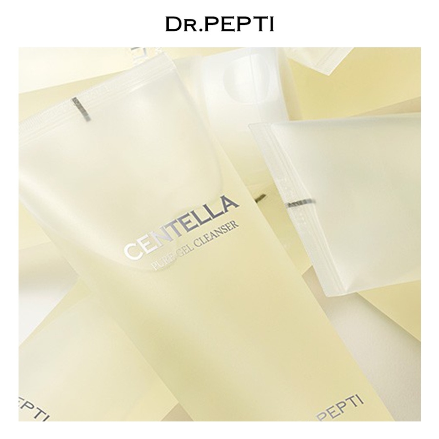 Sữa rửa mặt tạo bọt làm sạch sâu, sáng màu da Dr.Pepti Centella Pure Gel Cleanser 20ml - 200ml