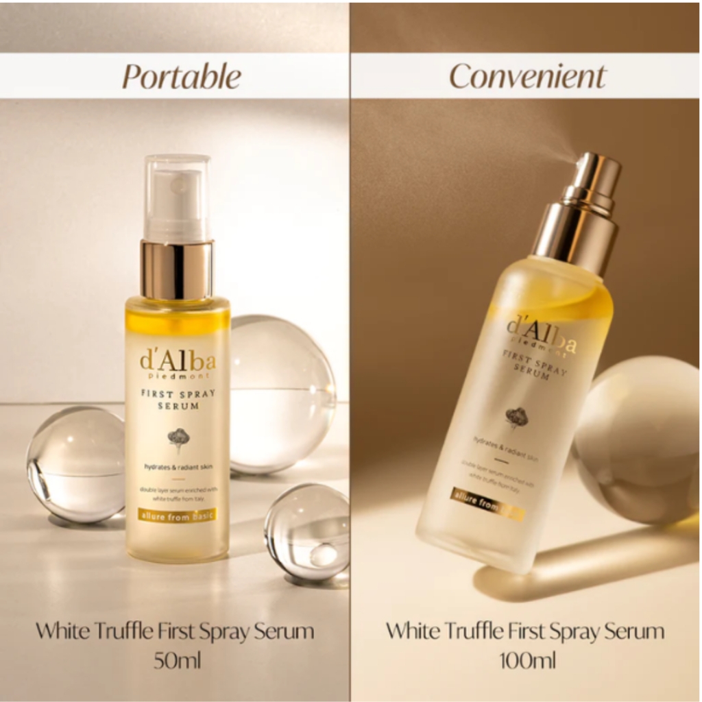 Serum dưỡng dạng xịt d'Alba First Spray White Truffle tinh chất cấp ẩm cho da chính hãng 50ml-100ml