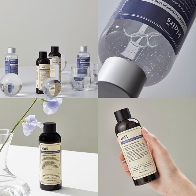 Nước hoa hồng Klairs Supple Preparation Facial Toner 180ml unscented toner có mùi hương và không mùi