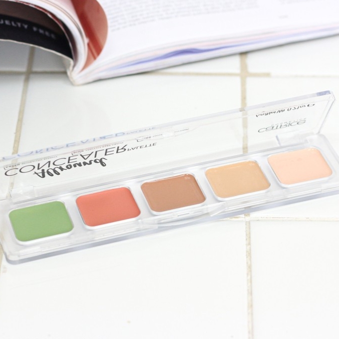 Che khuyết điểm Catrice Allround Concealer 5 ô - Bảng phấn che khuyết điểm Catrice 5 màu