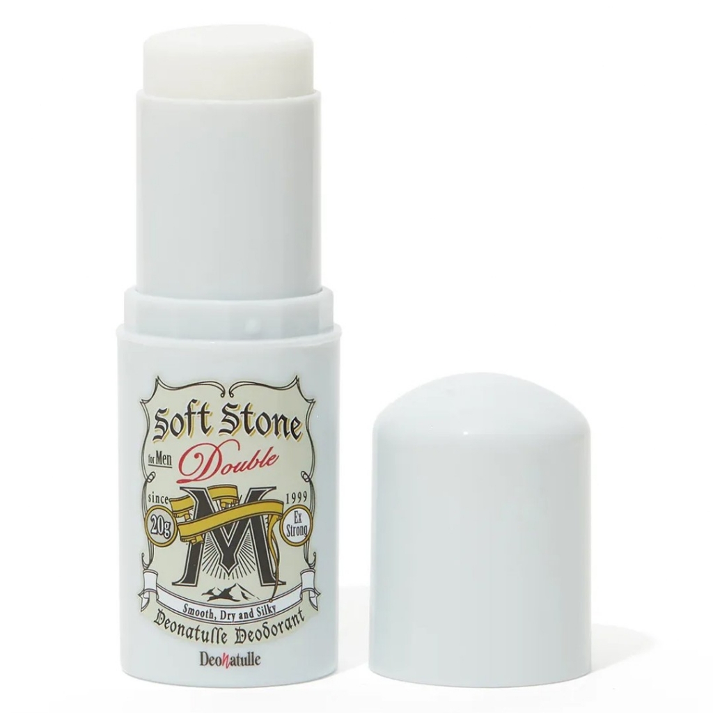 Lăn khử mùi đá khoáng Deonatulle Soft Stone dạng sáp bạc hà / không mùi cho nam - lăn ngăn mùi nam