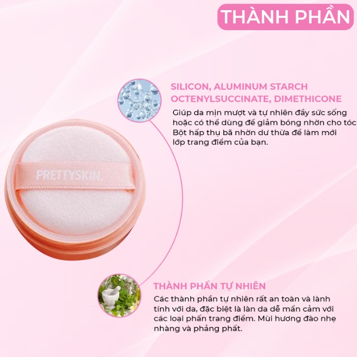 Phấn Phủ Kiềm Dầu PrettySkin Good Bye Sebum Finish Powder 5g