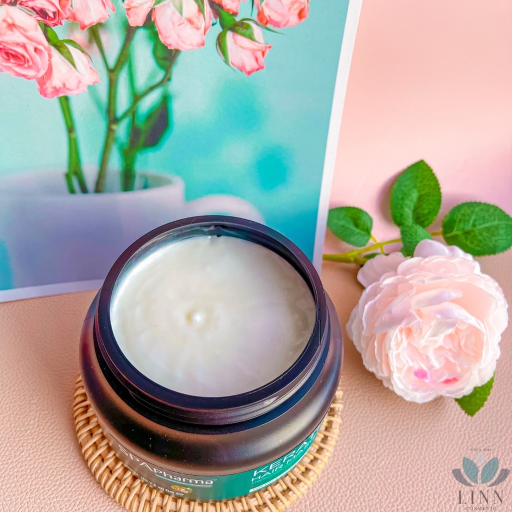 Ủ Tóc Spa Pharma Keratin Hair Masque Mặt Nạ Dành Cho Tóc Khô Và Hư Tổn 500ml nhập khẩu chính hãng