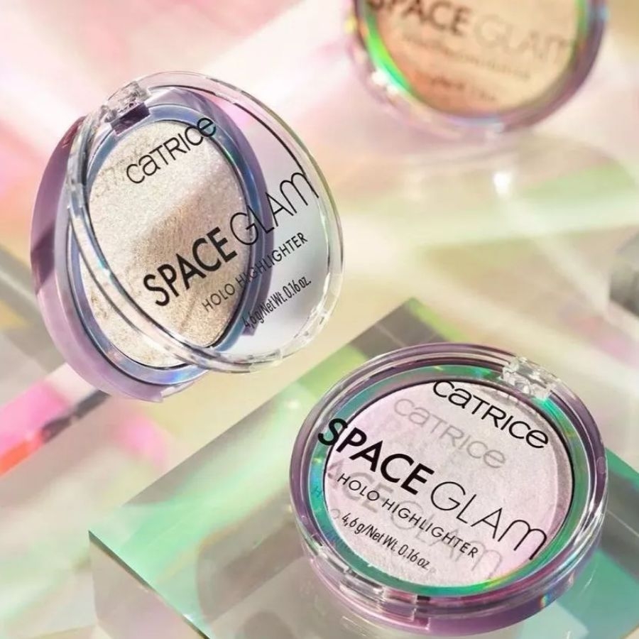 Phấn bắt sáng highlight Catrice Space Glam Holo Highlighter 4.6g - nhũ bắt sáng lấp lánh chính hãng