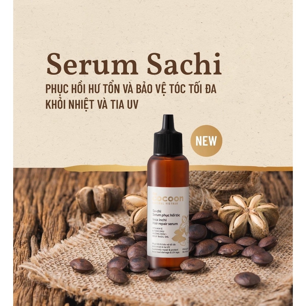 Tinh Chất Dưỡng Tóc Sachi Cocoon Hỗ Trợ Phục Hồi & Bảo Vệ 70ml
