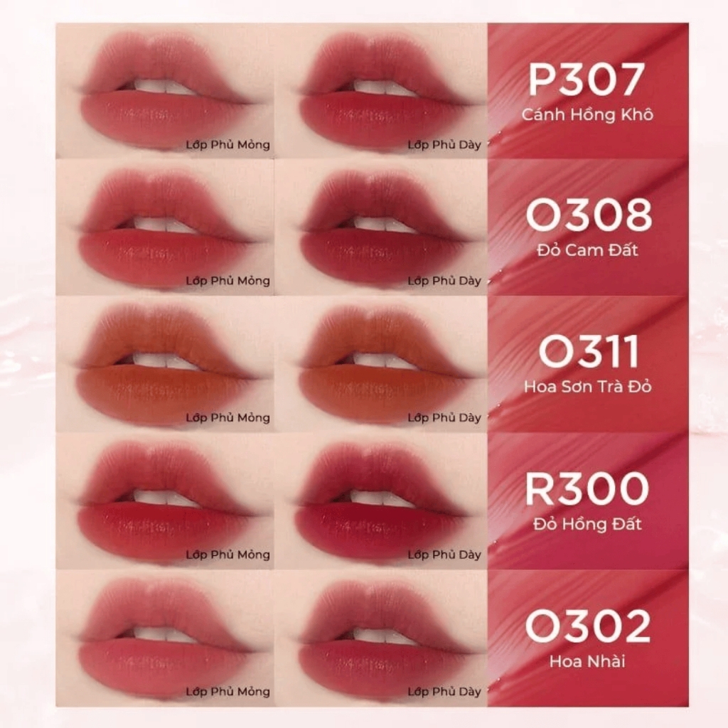 Son kem lì COLORKEY Soft Matte Water Tint 1.8g - son môi trang điểm môi mờ ướt không dính color key