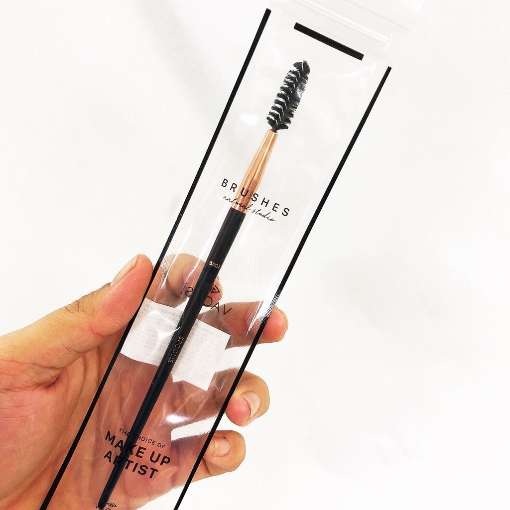 Cọ mi cuốn xoắn Vacosi Brow & Lash Brush BR03 không bị vón cục , cho đôi mi cong tơi tự nhiên