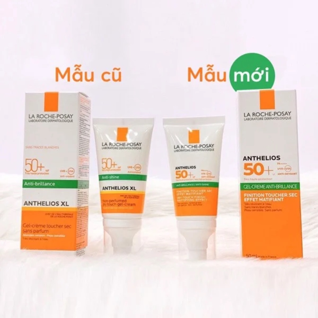 Kem chống nắng La Roche Posay Anthelios Anti-Shine Dry Touch Gel Cream SPF 50+ cho da dầu 50 ml