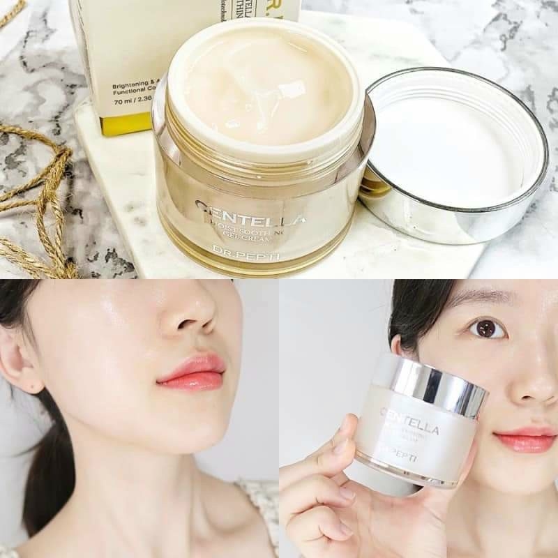 Kem dưỡng ẩm làm dịu da Dr.Pepti Centella Moist Soothing Gel Cream 70ml - kem dưỡng dr.pepti cao cấp