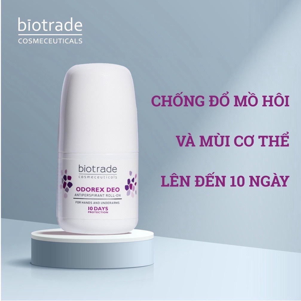 Lăn khử mùi Biotrade Odorex Deo Antiperspirant Roll On lăn nách dành cho nam nữ ngăn đổ mồ hôi 40ml