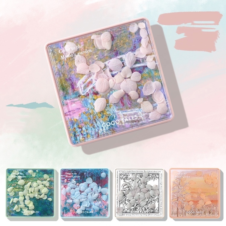 Bảng phấn mắt 9 ô màu GoGo Tales Secret garden eyeshadow palette chống trôi hàng nội địa Trung - 13g