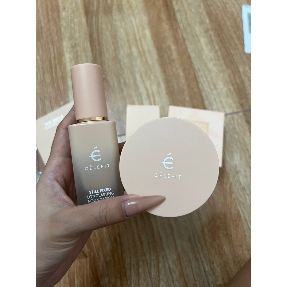 Kem nền Celefit Still Fixed Long Lasting Foundation N21 & N23 che phủ hoàn toàn khuyết điểm CÉLEFIT