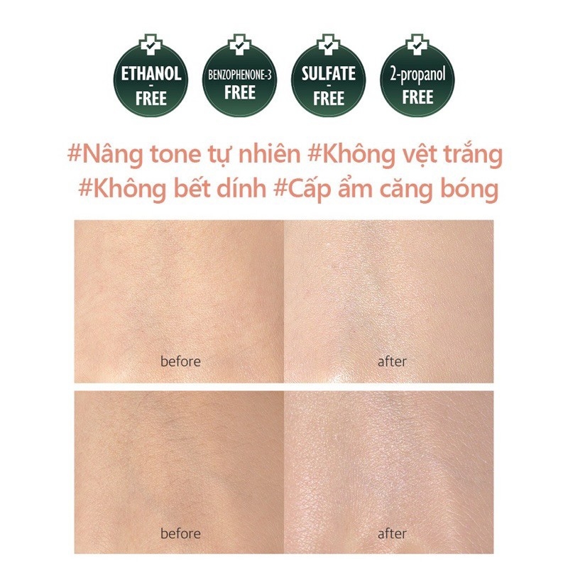 Kem chống nắng nâng tông d'Alba Waterfull Tone Up Sun Cream SPF 50+ 50ml - chống nắng d alba hồng