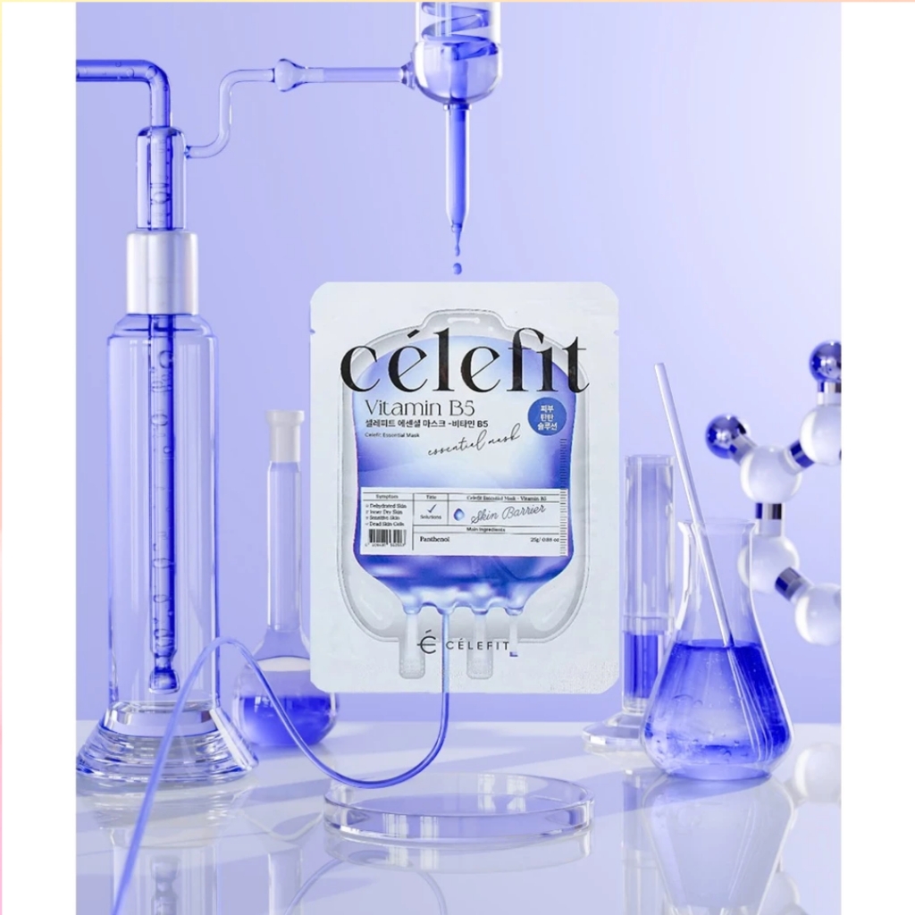 (Không vỏ) Mặt nạ Celefit Essential Mask Hyaluronic Acid cấp ẩm dưỡng da 23g chính hãng Hàn Quốc- Mẫu Mới