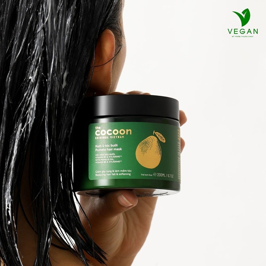 Kem ủ dưỡng tóc tinh hất bưởi pomelo Cocoon giảm gãy rụng và làm mềm tóc the cocoon chính hãng 200ml