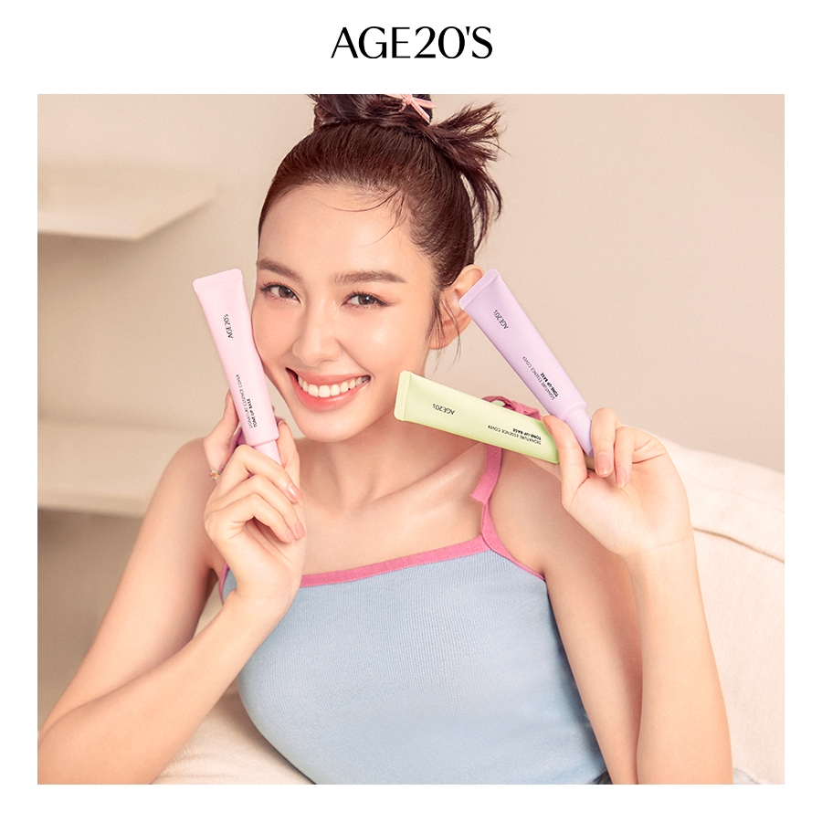 (Minisize) Kem lót kiềm dầu set 3 tuýp Age20’s Cover Tone-up Base 6mlx3 age 20 kem nâng tone mẫu mới