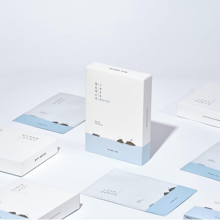 Round Lab Mặt nạ dưỡng da 1025 Dokdo Hydrating Water Gel - Mask RoundLab dạng gel 30ml - 1 miếng lẻ