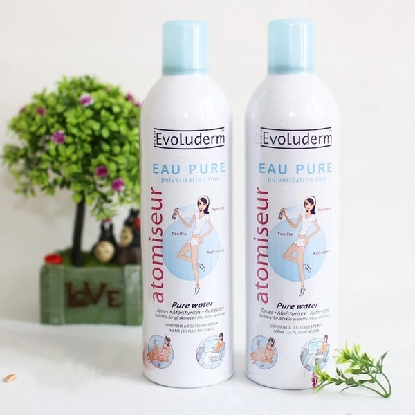 Xịt khoáng Evoluderm dưỡng ẩm cấp nước - làm dịu da cấp tốc  - xịt khoáng evoluderm 400ml - 150ml