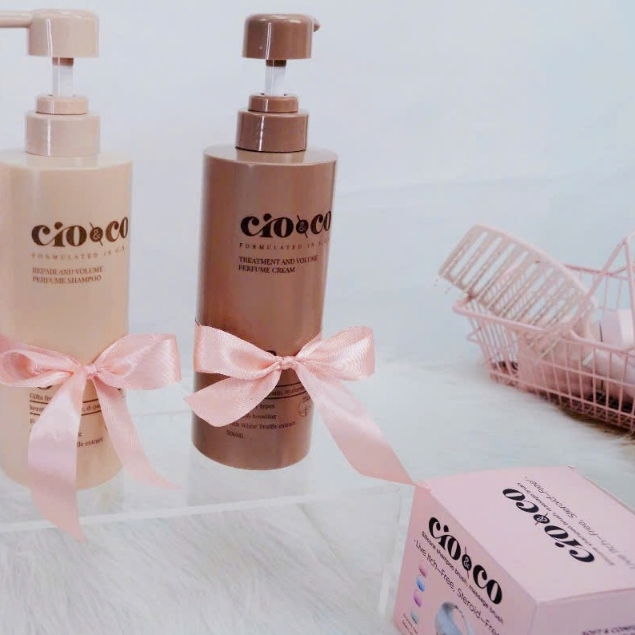 Set dầu gội xả phục hồi Cio&co hương nước hoa - cio & co chiết xuất nấm Truffle trắng 500ml - 750ml