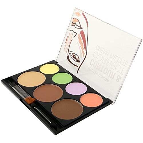 Bảng phấn tạo khối & che khuyết điểm City Color 7 ô Contour & Correct Cream Palette chính hãng