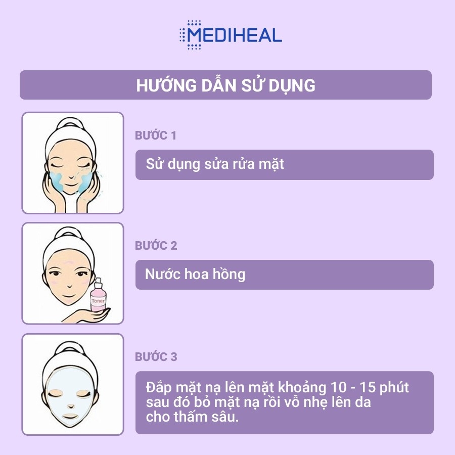 (Không vỏ) Mặt Nạ Giảm Nếp Nhăn Ngăn Ngừa Lão Hoá Mediheal Collagen Mucin Essence Mask 20ml